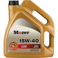 Масло MOZER Luxe SAE 15w-40 API SL/CF (минеральное) 4л \ М